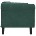 thumbnail image 3 of vidaXL Canapé 2 Places Velours Vert Foncé, 3 of 5