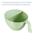 thumbnail image 4 of Unique Bargains Rice Washing Bowl Fruit Vegetable Strainer Colander Drainer Basket Kitchen Cleaning Tools Kit-Green, 4 of 6