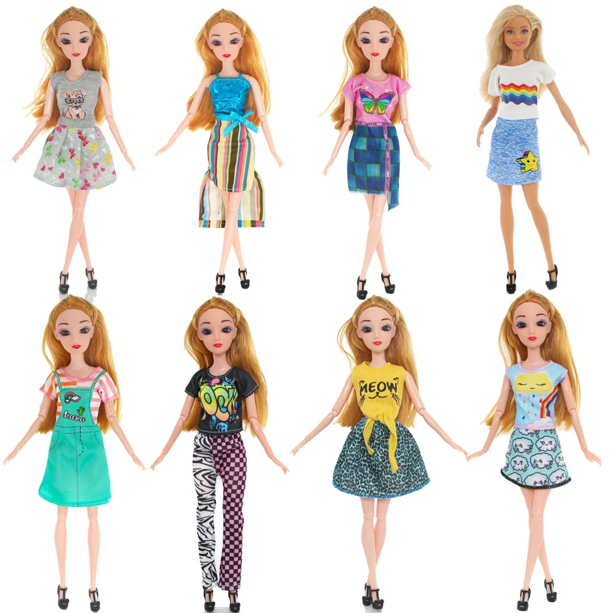 ShenMo 10 x 30 cm doll clothes Barbie clothes Doll clothes Changing toys