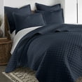 thumbnail image 5 of Levtex Home - Austin Quilt Set - Twin Quilt and One Standard Sham - Diamond Quilted - navy - Quilt (68x86in.) and Sham (20x26in.) - Reversible - Linen/Cotton, 5 of 7