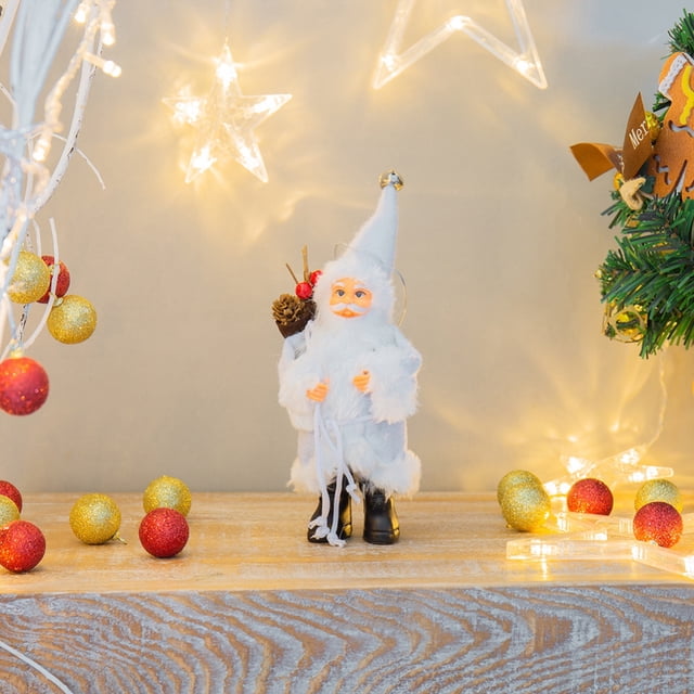 Árboles De Navidad Lindo Muñeco De Papá Noel De Navidad Decoración De Juguetes Para El Hogar Para Estanterías Ventanas Coches Speravity HA043951-05
