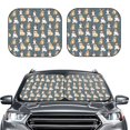 thumbnail image 2 of Rateoe Cartoon Bulldog 1 Pattern 2 Piece Car Windshield Sun Shade Foldable | Front Windshield Shade for Sun, Heat and UV Rays | Sunshade for Car Front Window-Small, 2 of 6
