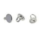 thumbnail image 2 of 10 Piezas Coronas Bisel Ovalado Ajustable de Cobre Configuración en Resultados de Fabricación de Joyas Se la la adaptaciónción a Cabujón de 25 perfecl Anillos ajustables de la base del anillo, 2 of 8