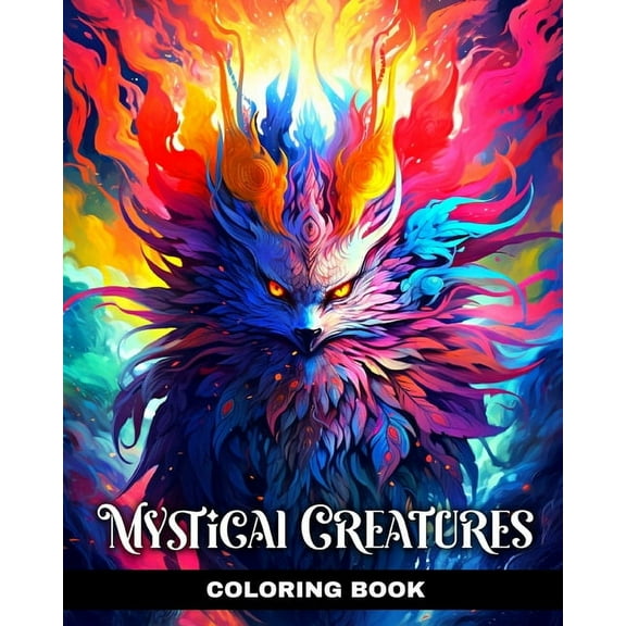 Mystical Creatures Coloring Book: Mythical Creatures Coloring Pages with Amazing Fantasy Designs, (Paperback)