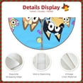 thumbnail image 3 of Defioc Bluey for Christmas Tree Skirt Snowman Xmas Tree Skirt Farmhouse Christmas Decorations Tree Mat for Holiday Party Decor-36", 3 of 6