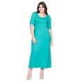 thumbnail image 2 of Plus Size Elbow Length Sleeve Maxi Dress, 2 of 10