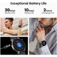 thumbnail image 4 of TOZO S5 Smartwatch for Men Women IP68 Waterproof Smartwatch for iPhone & Android,1.43" Ultra-Clear AMOLED Screen,Bluetooth Call(Answer/Make Calls),100+ Sports Modes Fitness Watchs with Sleep Monitor, 4 of 11