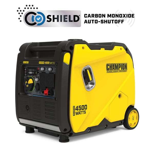 Champion Power Equipment 4500-Watt RV Ready Gasoline Inverter Generator with Quiet Technology and CO Shield