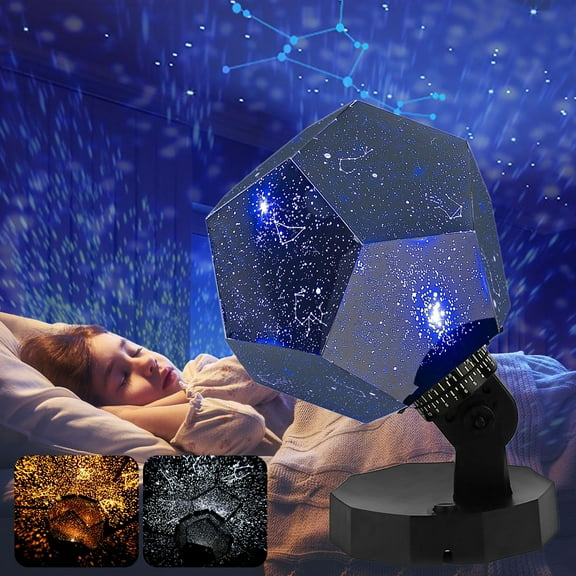 Star Projector Galaxy Lamp Starry Sky Night Light for Kids 3 Colors Star Sky Light Projector 360 Degree Rotating Rechargeable Cosmos Celestial Night Lamp for Bedroom Decor