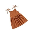 thumbnail image 4 of goowrom Robe d'Été Sans Manches Couleur Unie avec Poche, 4 of 7