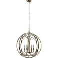 thumbnail image 1 of Yosemite CB8367 Home Decor 6 Light Chandelier, Satin Brass, 1 of 8