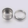 thumbnail image 2 of 10Pcs Round Aluminium Tin Cans Aluminium Jar Storage Containers for Cosmetic Candles Candies with Screw Top Lid Platinum 4.6x2.5cm Capacity 30ml(1.01fl. oz), 2 of 2