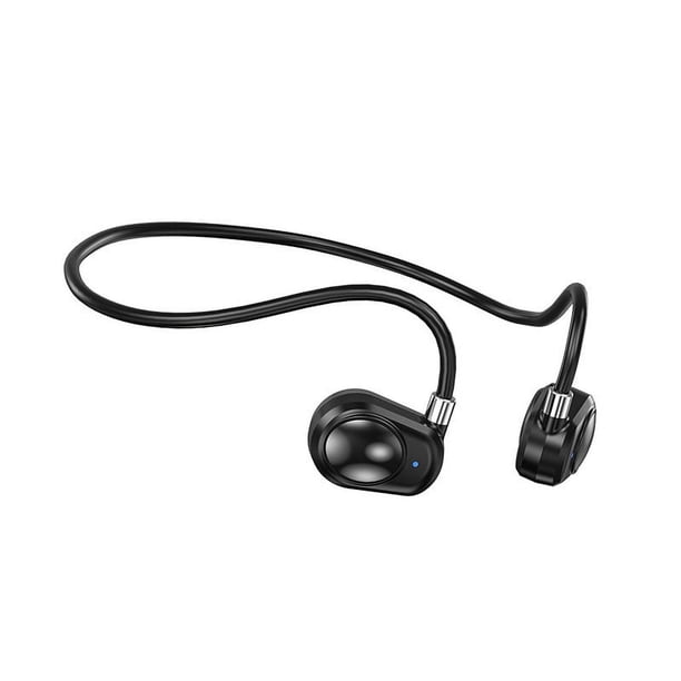 Auriculares inalámbricos estéreo BL06 negros, alta duración de la batería, diseño deportivo sin orejas