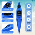 thumbnail image 6 of Costway Single Sit-in Kayak Single Fishing Kayak Boat W/ Paddle & Detachable Rudder, 6 of 9