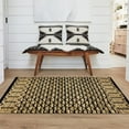 thumbnail image 2 of 2â€™ x 3â€™ Tan and Black Ornate Geometric Scatter Rug, 2 of 7