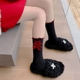 thumbnail image 5 of Milue Ribbed Knit Crew Socks Sweet Bowknot Ruffled Edge Frilly Calf Socks for Women, 5 of 21