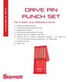thumbnail image 2 of Set de perforadoras Drive Pin Starrett, extralargo, 8 cm, con empuñadura estriada, 2 of 7
