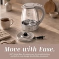 thumbnail image 5 of COOK WITH COLOR Electric Kettle, 1200W 1.8L Glass Water Boiler, Beige, 5 of 7