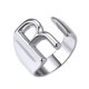 thumbnail image 1 of Anillo de moda para mujer, anillo de pareja, anillo de apertura de 26 letras, joyería Wmkox8yi  sjalhkljlk2543, 1 of 1