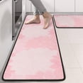 thumbnail image 2 of Kitchen Rugs Sets Of 2,Pink Floral and Petal Pattern Anti Fatigue Kitchen Mat Rugs Non Slip Washable,Decorative Kitchen Floor Mats for Kitchen,Sink,Laundry,17"x47"+17"x47", 2 of 5