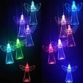 thumbnail image 3 of Que Cambian La Luz Solar Wind Chimes Lamp Garden Wind Chimes Angel Lamp Led Hanging Angel Lantern Para Patio Garden Yard Decoración Al Aire Libre 7 Colores Speravity HA015711-00, 3 of 6