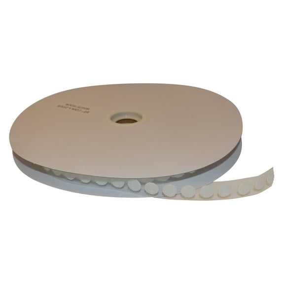 FindTape 1/2-inch Diameter Hook and Loop Self-Adhesive Dots: 1440 per roll /  Hook-Side Only (White)