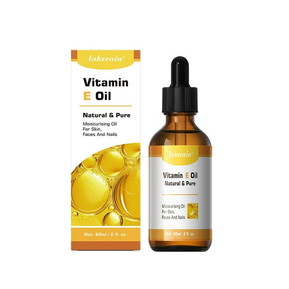 Suero para ojos, aceite de vitamina E, aceite de masaje facial, crema facial hidratante nutritiva con vitamina E de 60 ml.