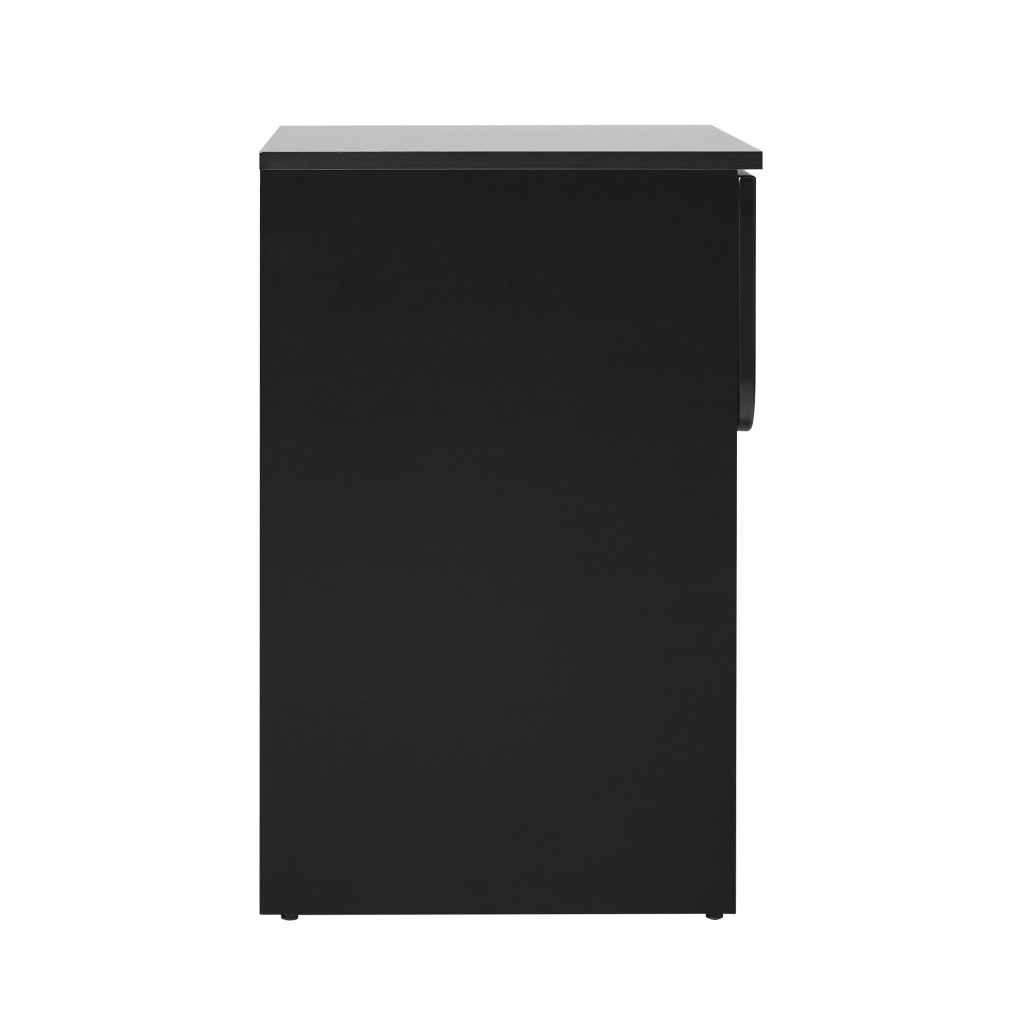 Walker Edison Modern Scandi 1-Drawer Nightstand, Black