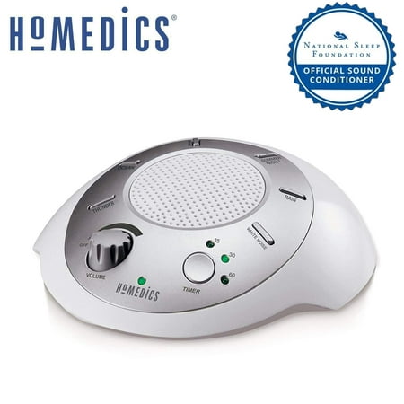 White Noise Sound Machine | Portable Sleep Therapy for Home, Office, Baby & Travel | 6 Relaxing & Soothing Nature Sounds, Battery or Adapter Charging Options, Auto-Off Timer |