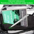 thumbnail image 3 of AGSDON Clear Backpack, Heavy Duty Transparent Bookbag, See Through PVC Backpacks for Men - Black, 3 of 8