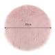thumbnail image 4 of Cojín de asiento suave Sunnimix Almohadilla de piel de oveja Artificial Rosa 40cm, 4 of 6