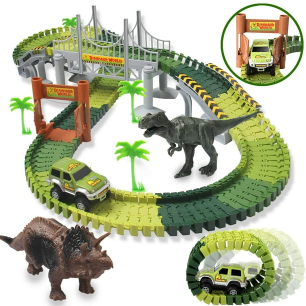 dinosaur double loop track set
