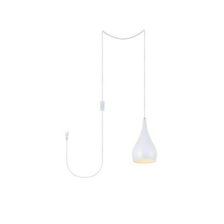 

Nora 1 Light Plug-In Pendant White