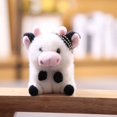 thumbnail image 1 of Muñeco de peluche de vaca de 12CM para niños, juguetes de animales de peluche, llavero colgante de felpa, regalo de cumpleaños, 1 of 4