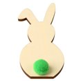 thumbnail image 2 of Monstrate 5 piezas de madera de conejo exquisitas decoraciones de Pascua estilo Simple Scrapbooking manualidades cumpleaños DIY Kits para Type3 NO3, 2 of 6