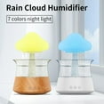 thumbnail image 3 of Rain Cloud Humidifier and Essential Oil Diffuser, 3-in-1 Desk Lamp with 7-Color Night Light & Soothing Rain Sounds for Relaxation and Sleep,CH06 White Remote - Control Version, 3 of 18