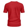 thumbnail image 5 of USNSM (S-5XL) Big and Tall Mens Mesh Short Sleeve Pullover T-Shirt Casual Solid Sports Slim Fit V Neck Muscle Tee Shirts Red M, 5 of 9