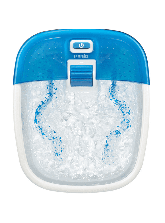 Homedics Bubble Bliss Deluxe Foot Spa Surrounds Your Feet with Massaging Bubbles - Blue