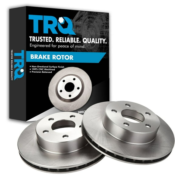 TRQ Front Brake Rotors Set Vented Fits Select 1995-2001 Ford Explorer 1998-2003 Ranger 1998-2002 Mazda B4000 1998-2001 Mercury Mountaineer