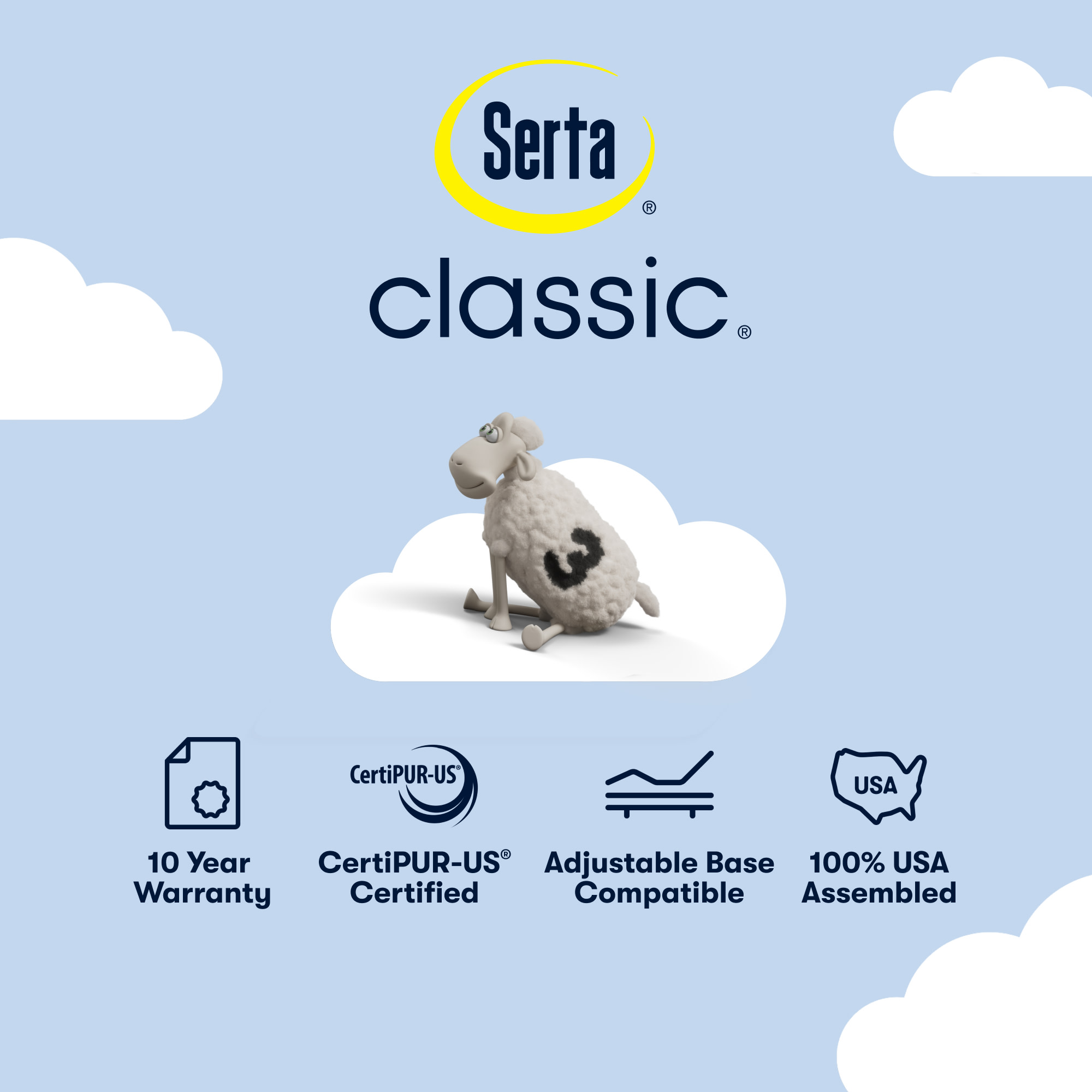 Serta 13" Queen Classic Clarks Hill Elite Ltd Firm Tight Top Innerspring Adult Mattress