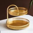 thumbnail image 4 of Biscuits Dessert Display Plate,Double Layer Pastry Tray Round Cupcake Holder Serving Tower Tray World-Class Design, 4 of 7