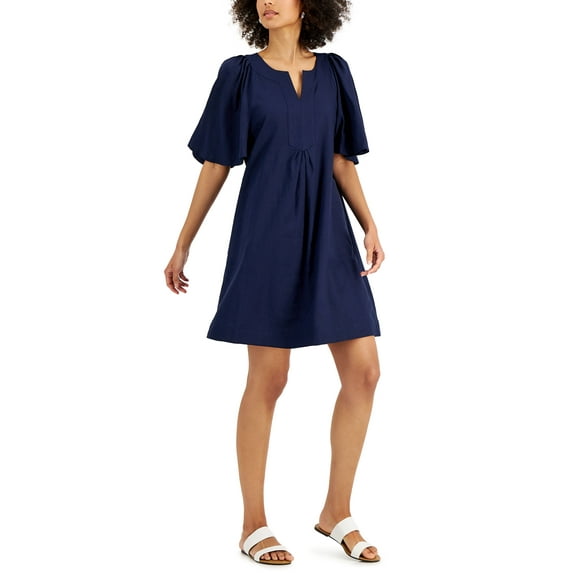 Charter Club Petite Pullover Dress Intrepid Blue PL