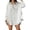 White Shirts, variant on Women Blouses Casual Solid Color Blouse With Flounce Hem And Lace Trim Relaxed Fit Shirt Everyday Turndown Collar Solid Color Relaxed Fit Female Back To School Tops