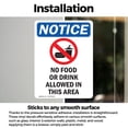 thumbnail image 3 of (2 Pack) No Food Or Drink Allowed Sign, 3 of 7