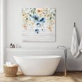 thumbnail image 3 of Spring Floral Wall Art Painting on Canvas, Weeping Blue Botanical Summer Vintage Canvas Art Home Prints Wall Art Framed Modern Artwork for Living Room Bedroom Wall Decor 12x12in, 3 of 9