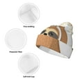 thumbnail image 3 of Hirioo Cute Sloth In Yoga Pose Tree for Men's Knit Cuffed Beanie for Outdoor Activities Unisex, 3 of 6