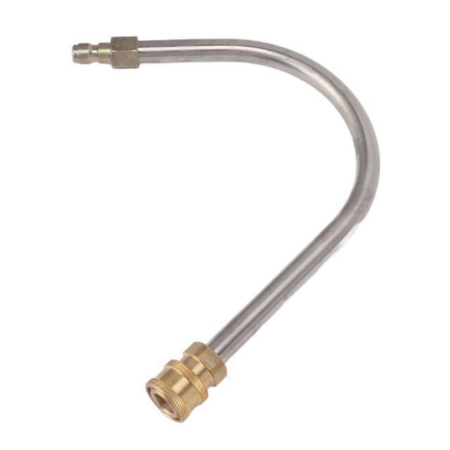 Pressure Washer Extension Wand, Pressure Washer Extension Wand Stainless Steel Brass 4000psi 1/4 Inch Quick Connect Power Washer Curved Rod Spray Lance for Replacement