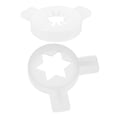 thumbnail image 3 of 2Pcs Ice Cream Maker Parts Small Snowflake Shape PP Material for Aesthetic Enhancement and Commercial Use, 3 of 8