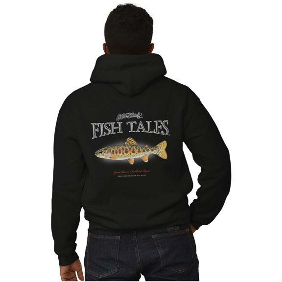 Gill McFinn Redbank Trout Fishing Unisex Plus Fleece Graphic Hoodie Brisco Brands 2X