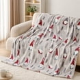 thumbnail image 2 of 2‑in‑1 Christmas Gnome Print Throw Blanket, 28"x40"Soft Cozy Fleece Blanket, Non-shed All‑Season Suitable Washable for Couch Sofa Bed Living Room Home Decor Warm Lightweight Decorative Wrap, 2 of 6